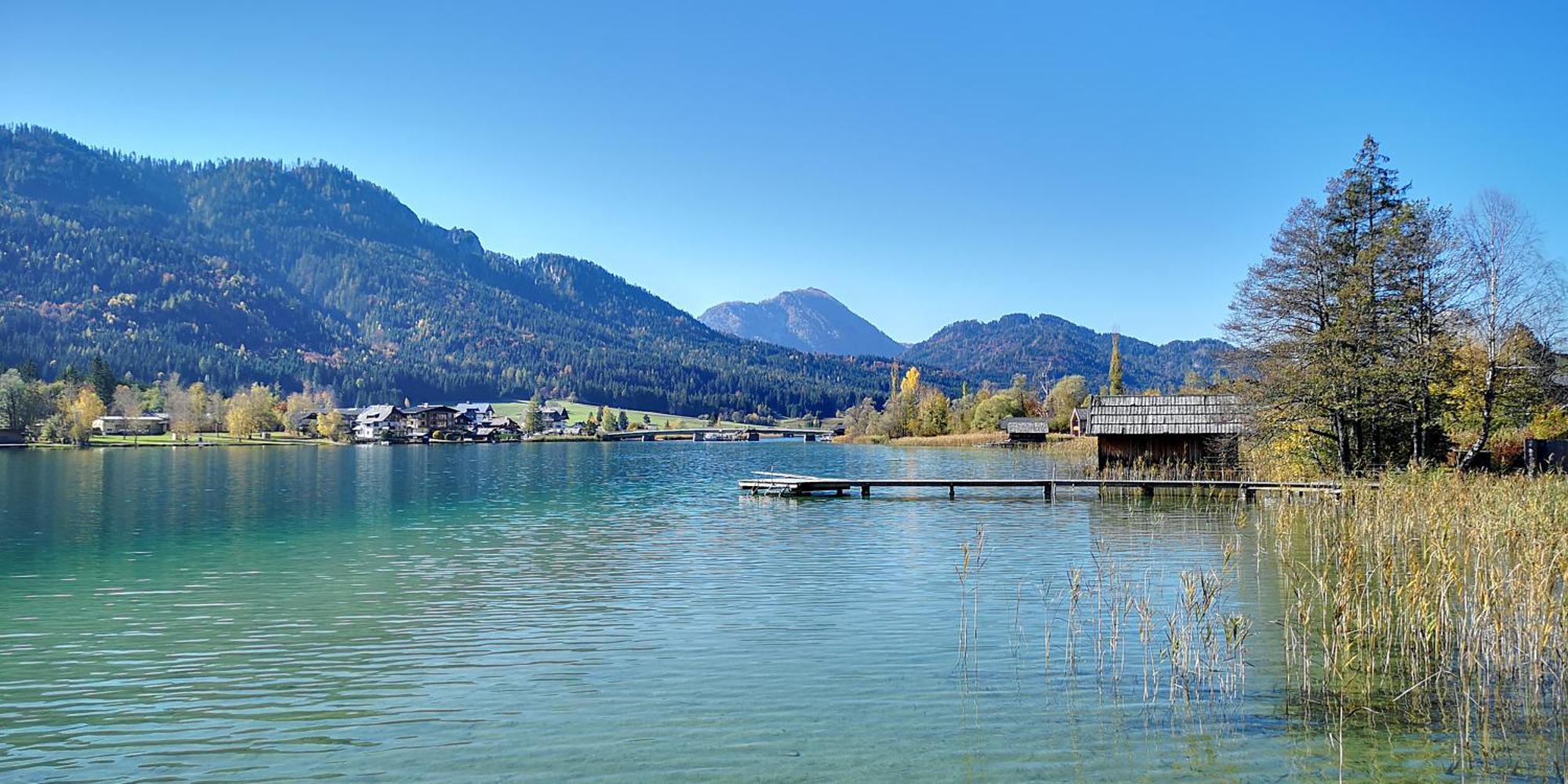 Premium Apartments Am Weissensee Bagian luar foto
